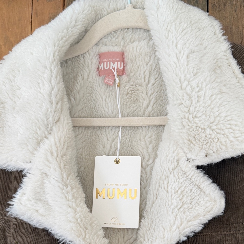 Show Me Your Mumu Durado Corduroy Sherpa-Lined Jacket - Picture 3 of 4